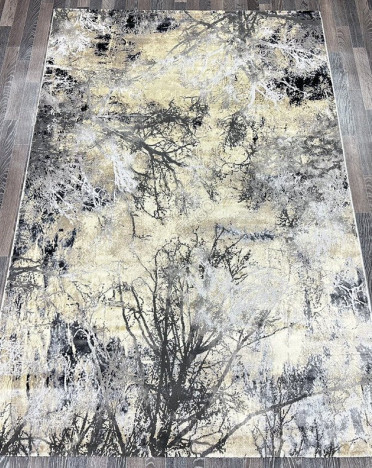 Ковер турецкий круглый AA630A Lisa (Полиэстер, серый)