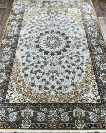 Турецкий ковер Turcia ISFAHAN 29044A (Полиэстер, бежевый, серый)