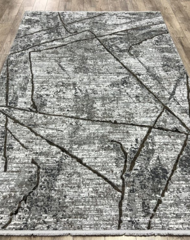 Турецкий ковер Elite Carpet IMPERATOR 04038B (Полиэстер, серый)