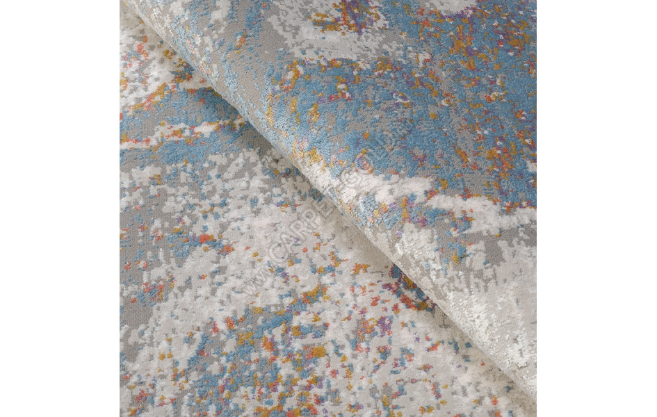 Ковер ДИЗАЙН B332G ЦВЕТ TERRA / PURPLE овал