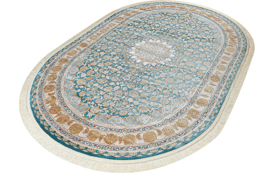 Ковер G129 OVAL BLUE / GRAY Mashad 1200