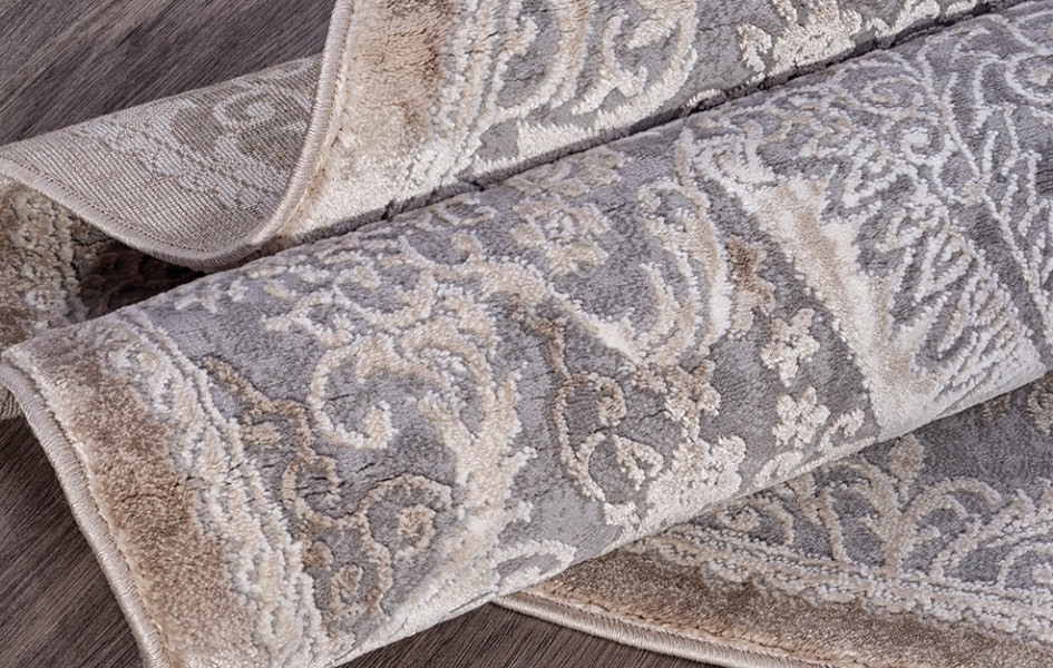 Ковер 03880C - GREY / BROWN - Круг ARMINA