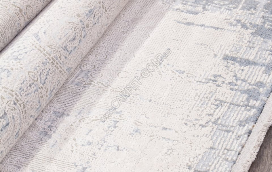 Ковер C545AG - L.GREY / BLUE - Прямоугольник - коллекция PERLA
