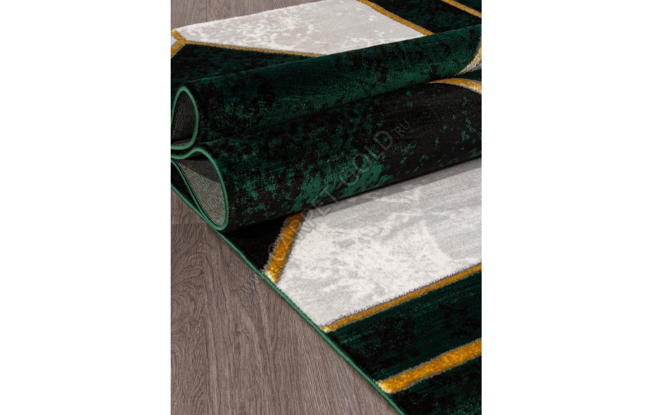 Ковер 04423Y - GREEN / GREEN - Прямоугольник - коллекция OMEGA
