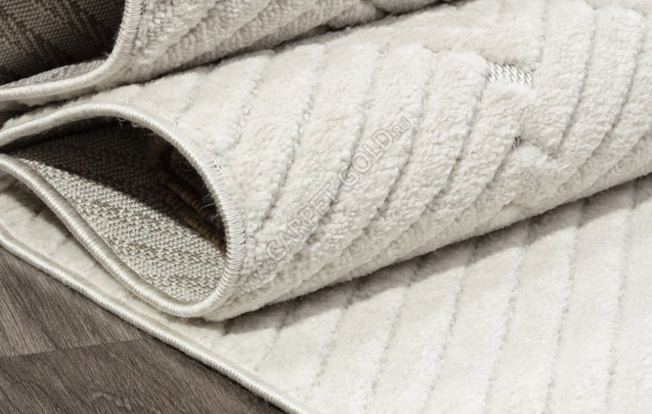 Ковер E857AW - CREAM / CREAM - Прямоугольник - коллекция JUNO