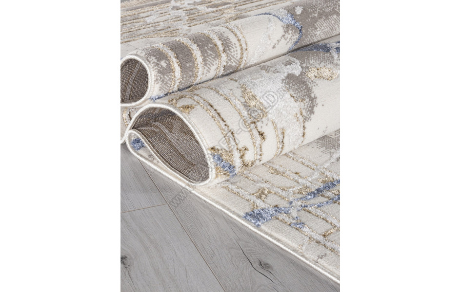 Ковер 27243A - GRY / BLUE - Прямоугольник - коллекция MOSSO